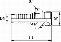 Фитинги BSP штуцер с наружной резьбой
